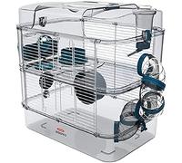 ZOLUX Cage sur 2 étages Rody3 duo pour hamsters, souris et gerbilles - L 41 x p 27 x h 40,5 cm - Bleu