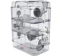 ZOLUX Cage sur 3 étages Rody3 trio - Pour hamsters, souris et gerbilles - L 41 x p 27 x h 53 cm - Blanc