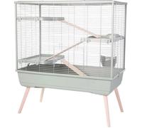 ZOLUX Cage rongeur surélevée Néolife - 3 étages pour lapin - 99 x 54 x 114 cm - Vert