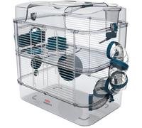 Zolux Cage 2 étages Rody3 duo pour hamsters, souris et gerbilles - L 41 x p 27 x h 40,5 cm - Bleu