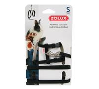 Zolux Casual Kit Harnais pour Petit Mammifère Noir Taille S