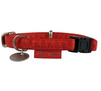 Collier Mac Leather Rouge 20mm de 26 à 50 cm
