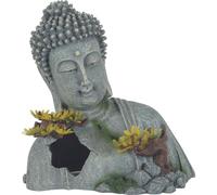 ZOLUX-Décoration pour aquarium en résine coloris gris Zolux statue d'Asie Bouddha - Taille XL