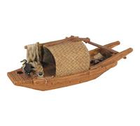ZOLUX-Décoration pour aquarium en résine coloris marron Zolux pagode Asie modèle 2 trous - Taille L