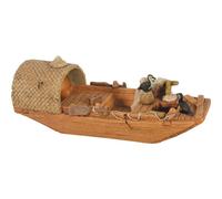 ZOLUX-Décoration pour aquarium en résine coloris marron Zolux pagode Asie modèle 3 trous - Taille L