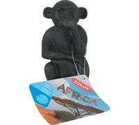 ZOLUX-Décoration pour aquarium en résine coloris noir Zolux singe de la sagesse « ne parle pas » - 10,3 cm