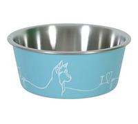 - Ecuelle antidérapante bleue pour chiens Love dog 1700 ml