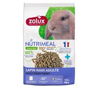 Zolux - Granulés pour Lapin Nain Adulte (6 Mois et Plus) Sachet de 850 g