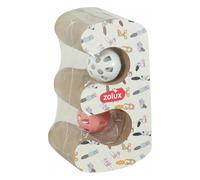 ZOLUX griffoir pour chat CHATOUILLE pliable double avec balles et herbe à chat
