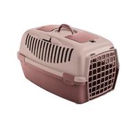 ZOLUX Gulliver Cage de transport - Pour chat et chien de 6 à 8 kg - 55 x 36 x 35 cm - Brun rosé