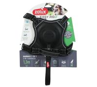 Zolux - Harnais et Laisse Enrouleur intégré M Noir pour Chien Max 33 kg