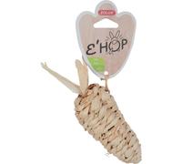 ZOLUX-Jouet carotte en feuille de maïs pour le rongeur coloris beige Ehop Zolux - 12,5 cm de hauteur