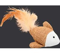 Zolux Jouet Chat Poisson Canvas avec Plume - L 7.5 X P 2.5 X H 7.5 Cm pour Chat