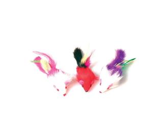 ZOLUX - Jouet pour chat 3 souris avec plumes
