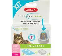 Zolux-Kit Anti-Odeurs Purecat Fresh. Pour Maison De Toilette De Chat.-Zo-590301