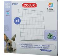 ZOLUX-Kit d'extension pour Neopark Life du lapin coloris argent Zolux - 35,5 x 35 cm - x 4 grilles