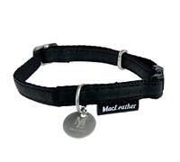 Zolux Mac Leather Adjustable Collar 25mm Black [522045NO]