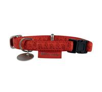 Zolux Mac Leather Adjustable Collar 25mm Red [522045RO]