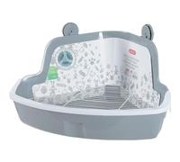 ZOLUX-Maison de toilette d'angle pour les rongeurs coloris gris Zolux - 33 x 42 x 20,5 cm