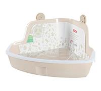 Zolux Maison de Toilette d'angle Rongeur Taille Large Beige 43 x 32 x 20 cm