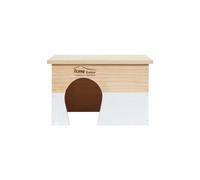 ZOLUX-Maison en bois Home rectangle taille L blanc 28x23x17,5 cm