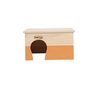 ZOLUX-Maison en bois Home rectangle taille XL orange 35x28x20 cm