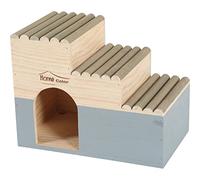 Zolux Maison pour Rongeur en Bois escalier Gris T.L