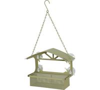 Zolux - Mangeoire à graines pour fenêtre avec Toit, Vert, pour Oiseaux