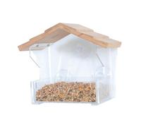 Zolux - Mangeoire de fenêtre Bamboo S, 20 x 11x 17 cm pour Oiseaux