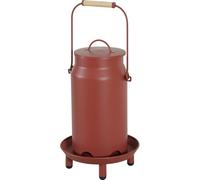 zolux - Mangeoire métal broc Seau ø 24 x 40 cm Rouge pour Basse Cour