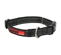 Zolux Moov Collier Réglable Réflectif pour Chien Coloris Noir 15 mm de Large/Tour de Cou de 30 à 37 cm