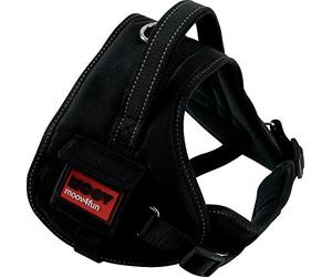 Zolux Moov Harnais Confort Réglable Réflectif pour Chien Coloris Noir Tour de Cou de 30 à 40 cm /Tour de Poitrine de 38 à 51 cm Taille XS