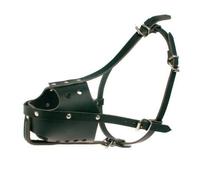 ZOLUX Muselière Cuir Police Noire