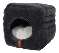 ZOLUX Niche panier 2 en 1 ouatiné Paloma pour chat - 35 x 35 x 35 cm - Beige