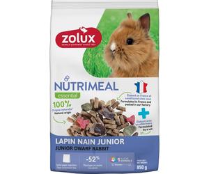 ZOLUX NUTRIMEAL 4 Mélange alimentaire pour lapins nains juniors 850 g