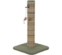 Zolux - Poteau à griffer Boréal Taille M Vert - Hauteur 70 cm pour Chat - Griffoir sisal sur Base Stable avec Jouet Souris à l'herbe à Chat - Montage Facile, fabriqué en Europe - Réf ZO-504241