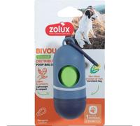ZOLUX Sachets à déjections canines, lot de 15, bleu, 4 x 4 x 14 cm