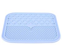 Zolux - Tapis à lécher L Silicone Ventouse 30 x 30 cm Bleu pour Chien