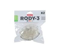 Zolux Tube coudé Rody gris transparent 10 x 6 x 3 cm