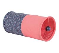 Zolux - Tunnel bruissant Tissu Fleur, ø 23 x 50 cm, pour Chat