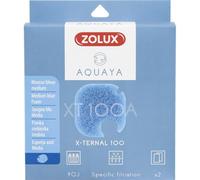Filtre pour pompe x-ternal 100, filtre XT 100 A mousse bleue medium x2. pour aquarium.