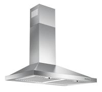 Zomagas Hotte de cuisine de 76,2 cm, hotte d'aération murale en acier inoxydable, conduit convertible sans conduit/conduit, hotte de cuisine avec filtres déflecteurs, ventilateur à 3 vitesses, lumière