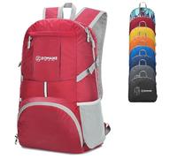 ZOMAKE 35L Sac a Dos Pliable Léger Sac à Dos De Randonnée Packable Daypack Pour Femme Homme Sports Et Plein Air(Rouge)