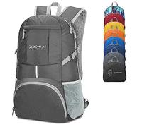 ZOMAKE 35L Sac a Dos Pliable Léger Sac à Dos De Randonnée Packable Daypack Pour Femme Homme Sports Et Plein Air(Gris Moyen)