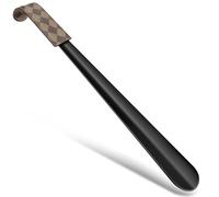 ZOMAKE Chausse Pied Metal,42cm Chausse Pieds à Long Manche Solide,Chausse Pieds à Long Manche Pour Personnes âgées(1 Pièces Noir B)