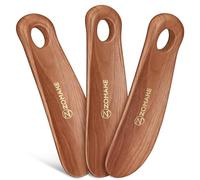 ZOMAKE Chausse Pied Plastique 18,5cm, Chausse-Pied Court, 3pcs Couleur Bois