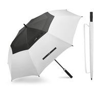 ZOMAKE Grand Parapluie de Golf, Parapluie XXL Grande Taille, Anti-Tempête | Extra Large Umbrella, 2 Personnes, Solide et Résistant au Vent, Double Toile Coupe-Vent, Automatique, Homme et Femme, Anti-UV
