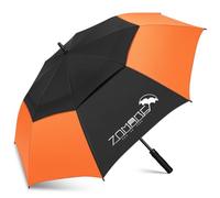 ZOMAKE Grand Parapluie XL/XXL, Parapluie de Golf Grande Taille, 2 Personnes | Double Toile Anti-Tempête, Résistant au Vent, Format Géant, Fibre de Verre Renforcée, Automatique, Homme et Femme, Voyage