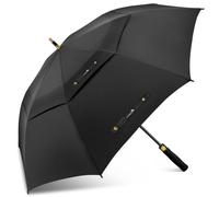 ZOMAKE Grand Parapluie XL/XXL, Parapluie Golf Grande Taille pour 2 Personnes, Solide et Résistant au Vent Fort et aux Tempêtes, Ouverture Automatique, Homme & Femme, Idéal Golf, Voyage, Quotidien