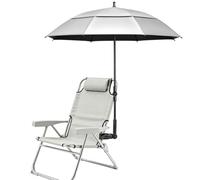 ZOMAKE Parapluie Golf Grande Taille,Ombrelle Anti UV,Parapluie Solide Resistant Vent Fort,54 Pouces Parapluies Soleil pour Homme Femme 2 Personnes avec Double Canopée Ventilée(Argent/Noir)